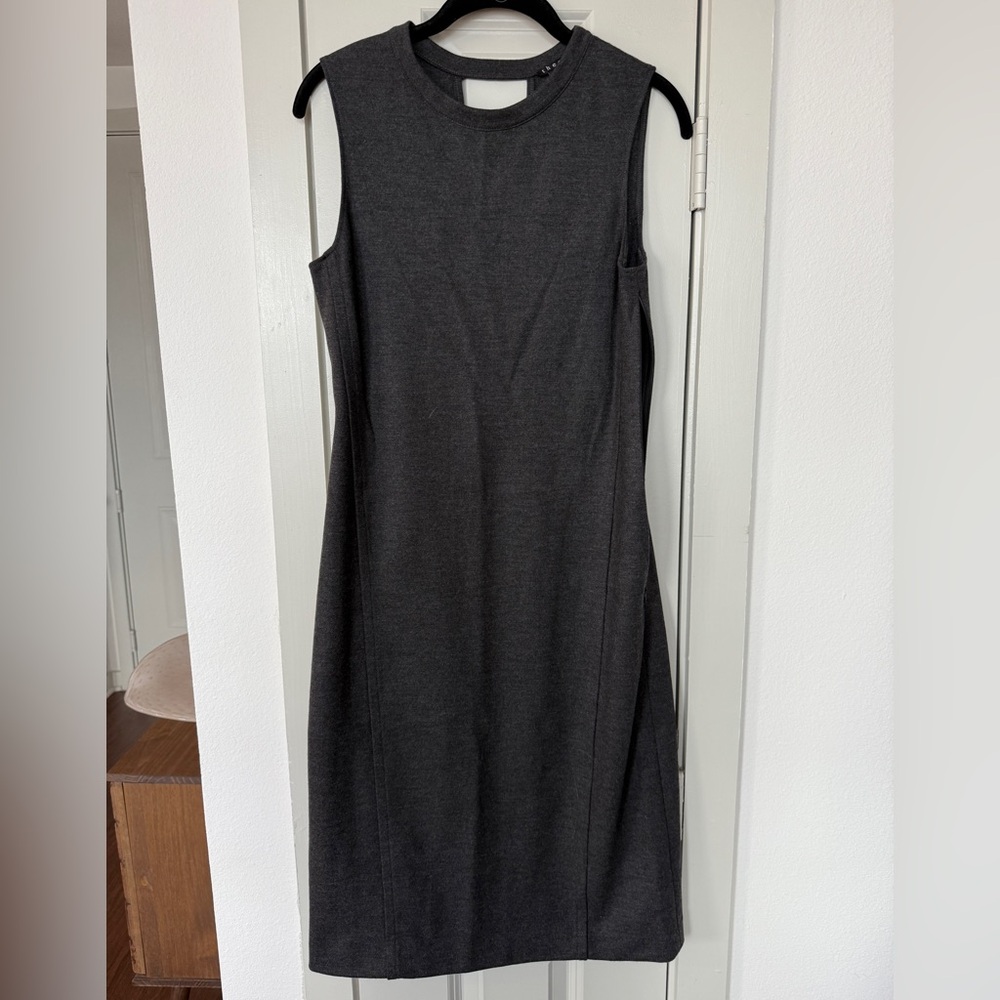 Gray Theory Wool Sleeveless Shift Dress Size 8